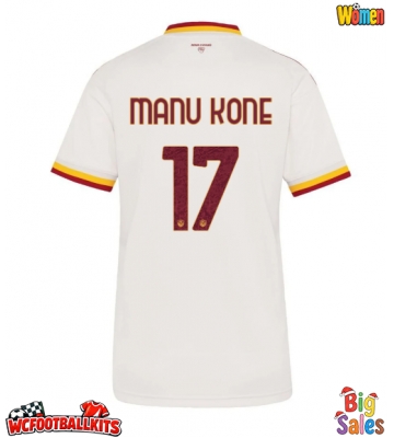 AS Roma Manu Kone #17 Replica Away Stadium Shirt for Women 2026-27 Short Sleeve